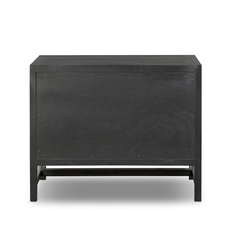 Sullivan Nightstand - Brushed Black Acacia Solid