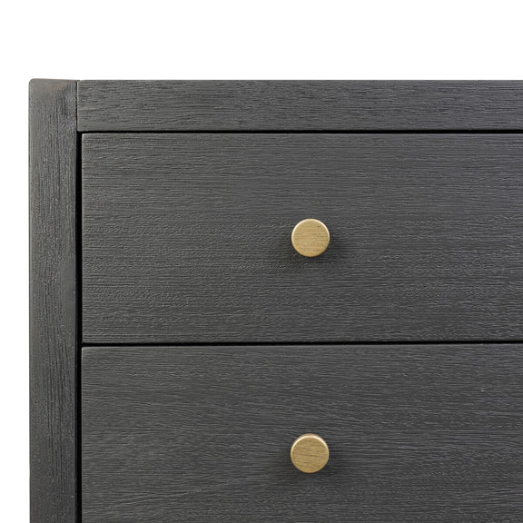 Sullivan Nightstand - Brushed Black Acacia Solid