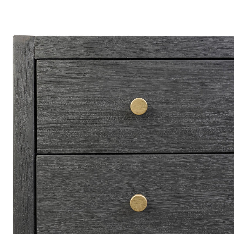 Sullivan Nightstand - Brushed Black Acacia Solid