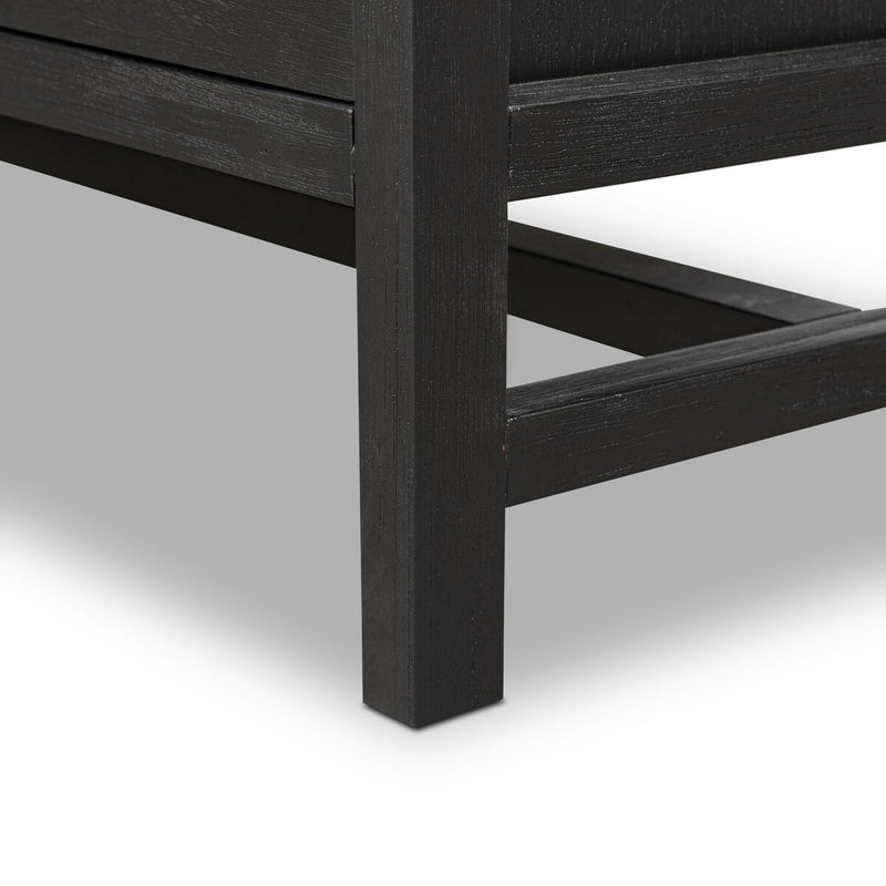 Sullivan Nightstand - Brushed Black Acacia Solid
