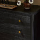 Sullivan Nightstand - Brushed Black Acacia Solid