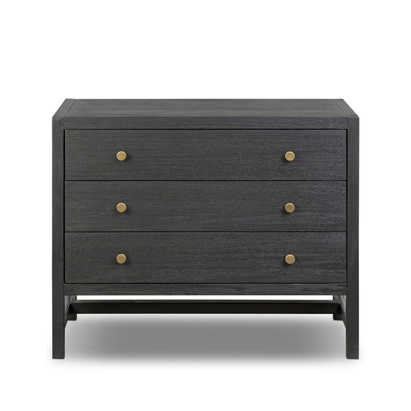 Sullivan Nightstand - Brushed Black Acacia Solid
