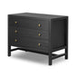 Sullivan Nightstand - Brushed Black Acacia Solid