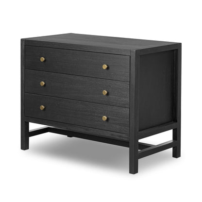 Sullivan Nightstand - Brushed Black Acacia Solid