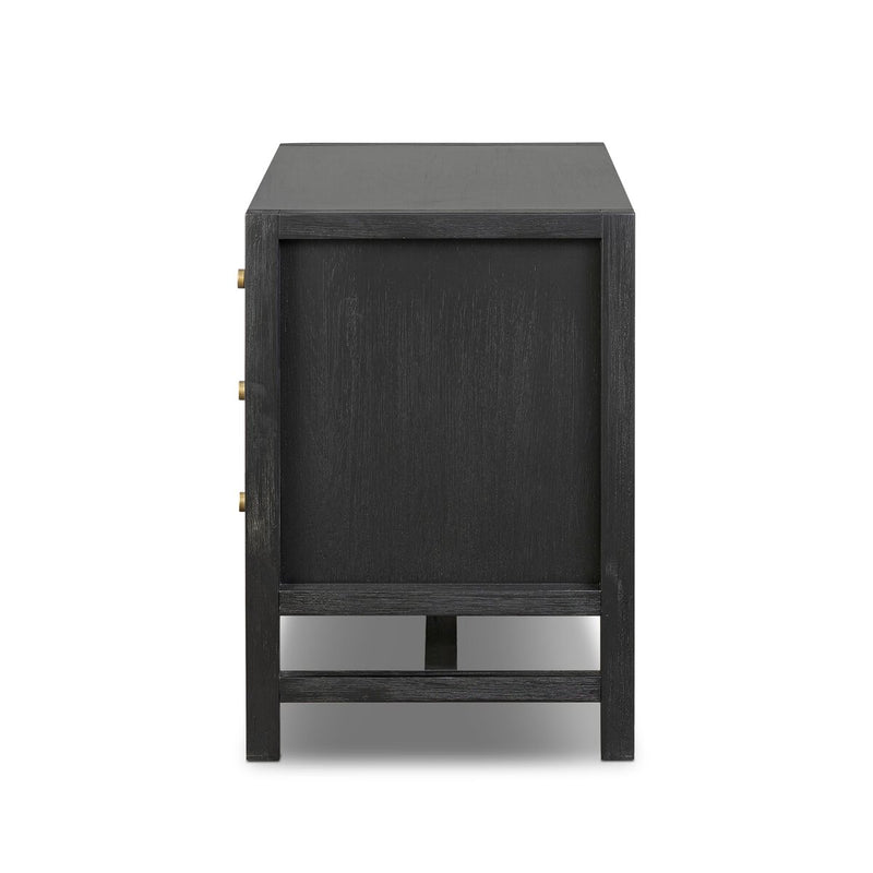 Sullivan Nightstand - Brushed Black Acacia Solid