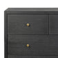 Sullivan 10 Drawer Dresser - Brushed Black Acacia Solid