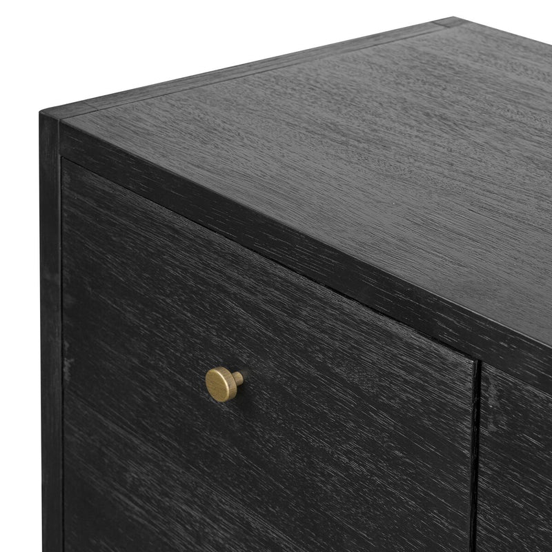 Sullivan 10 Drawer Dresser - Brushed Black Acacia Solid