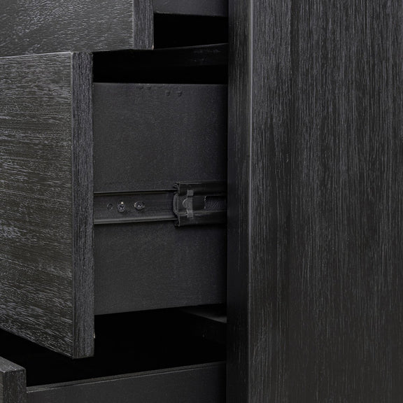 Sullivan 10 Drawer Dresser - Brushed Black Acacia Solid