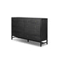 Sullivan 10 Drawer Dresser - Brushed Black Acacia Solid