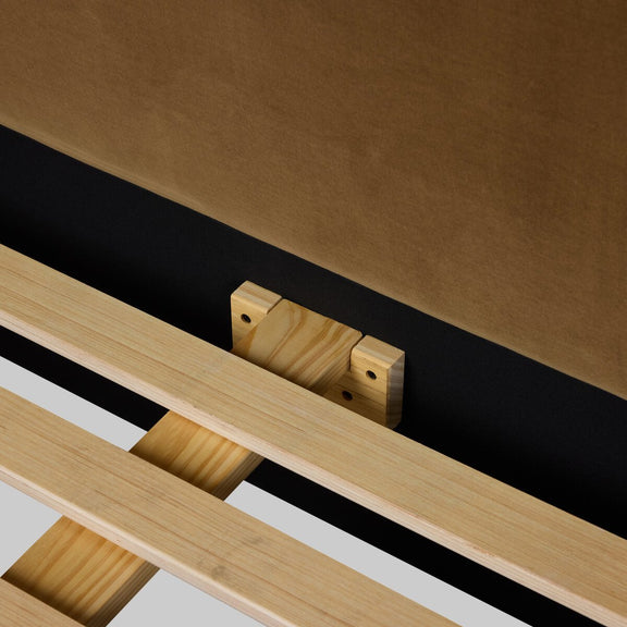 Quincy Bed - Surrey Ochre