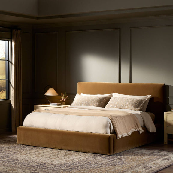 Quincy Bed - Surrey Ochre
