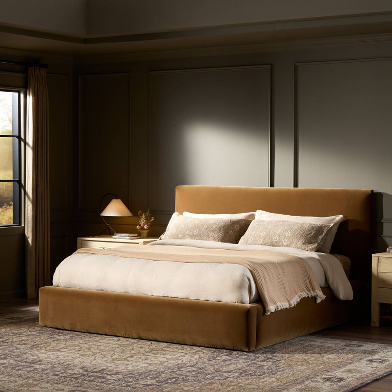 Quincy Bed - Surrey Ochre