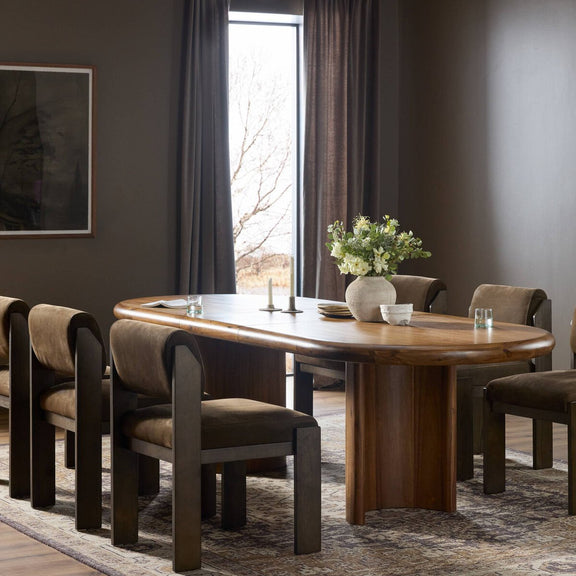 Paden Extension Dining Table - Seasoned Brown Acacia