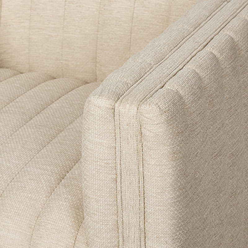 Augustine Outdoor Swivel Chair - Casa Cream