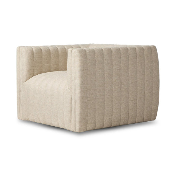 Augustine Outdoor Swivel Chair - Casa Cream