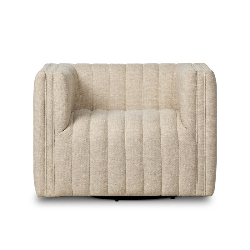 Augustine Outdoor Swivel Chair - Casa Cream