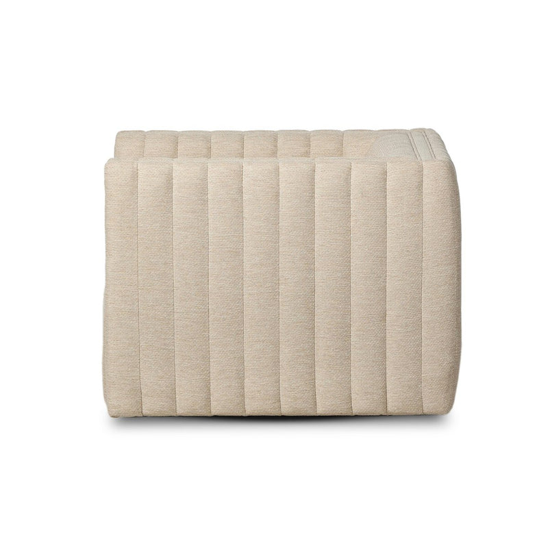 Augustine Outdoor Swivel Chair - Casa Cream