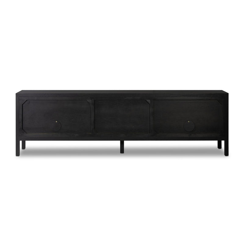 Laker Media Console - Black Oak Veneer