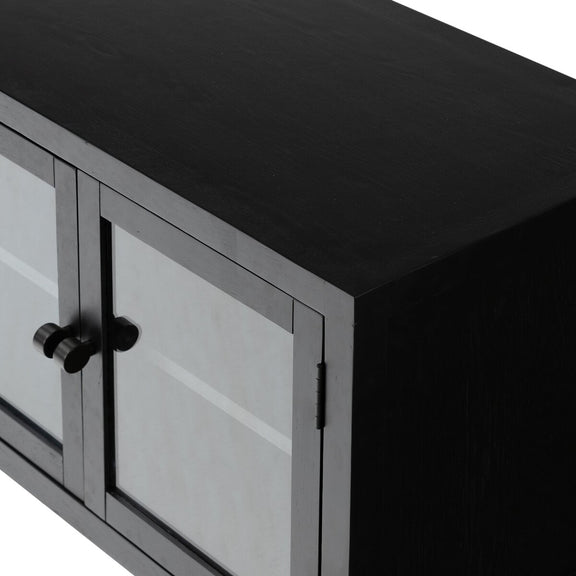 Laker Media Console - Black Oak Veneer