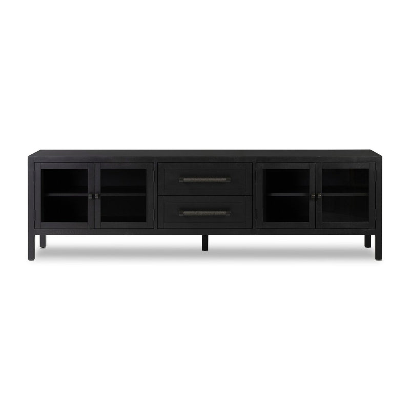 Laker Media Console - Black Oak Veneer