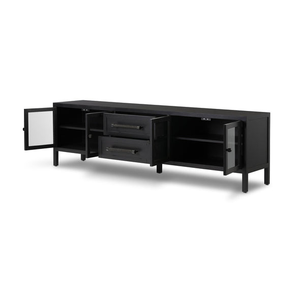 Laker Media Console - Black Oak Veneer