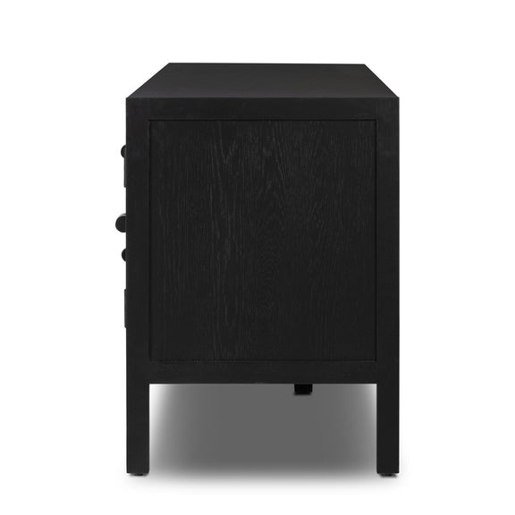 Laker Media Console - Black Oak Veneer