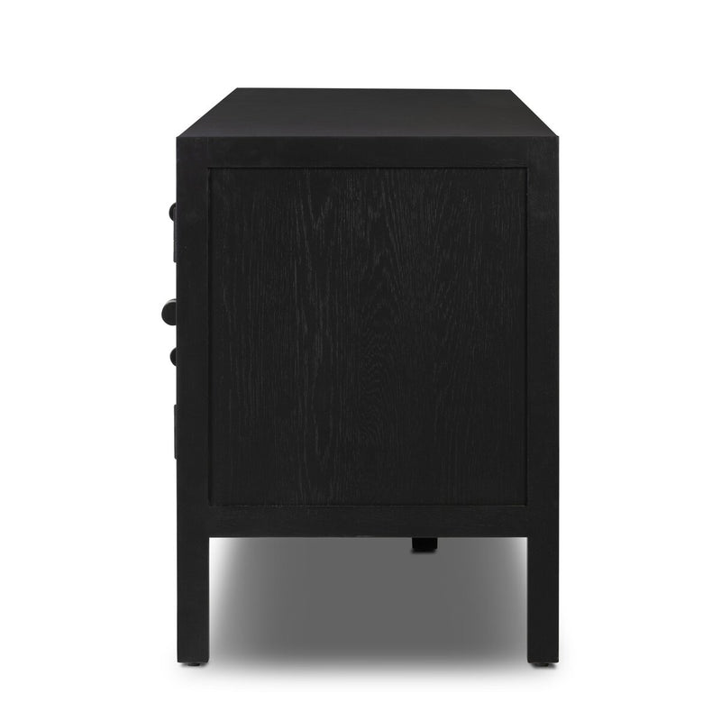 Laker Media Console - Black Oak Veneer