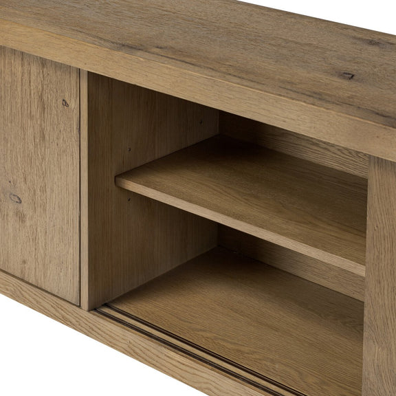 Laredo Media Console - Worn Oak