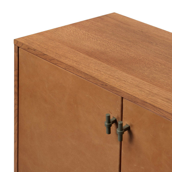 Posada Small Cabinet - Amber Oak Veneer
