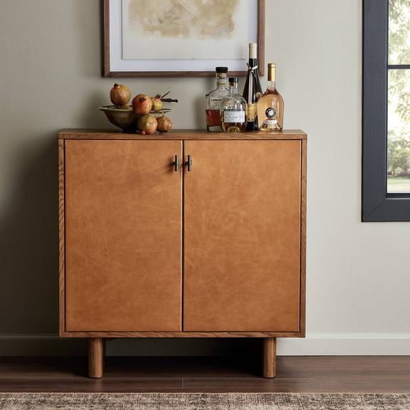 Posada Small Cabinet - Amber Oak Veneer
