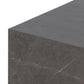 Modern Marble Plinth End Table - Grey Italian Marble