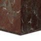 Modern Marble Plinth End Table - Smoke And Russet Marble