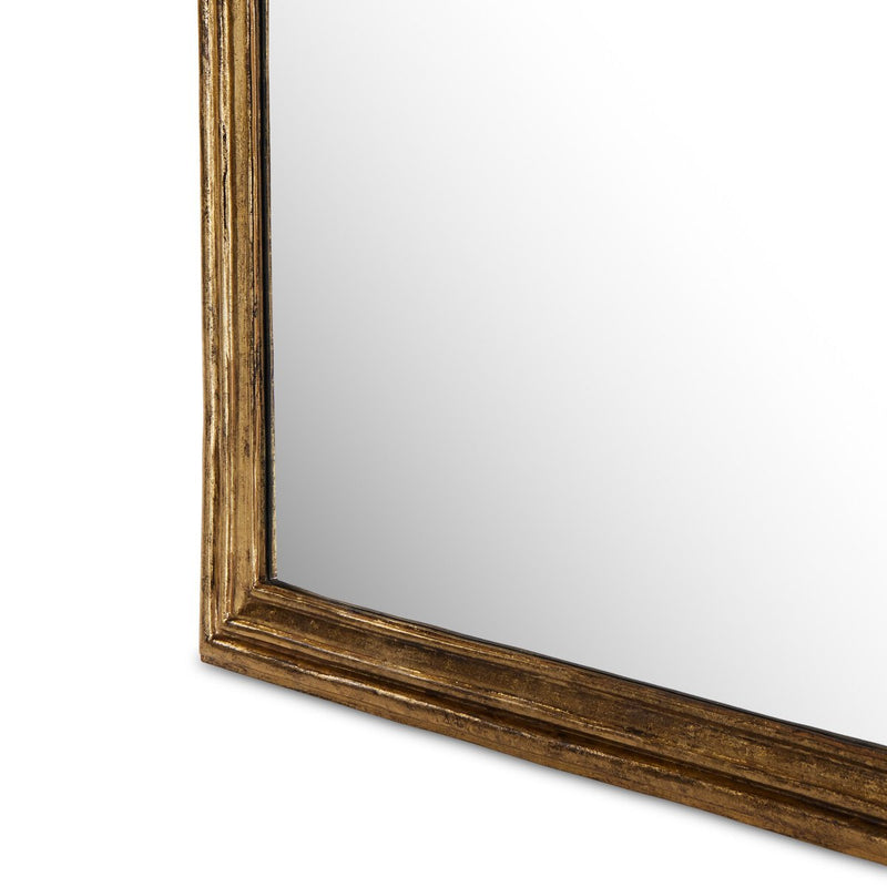 Vintage Louis Floor Mirror - Antiqued Gold Leaf