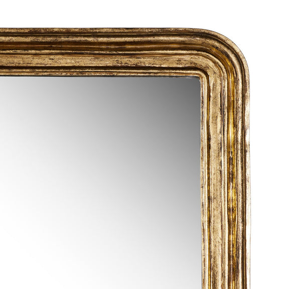 Vintage Louis Floor Mirror - Antiqued Gold Leaf