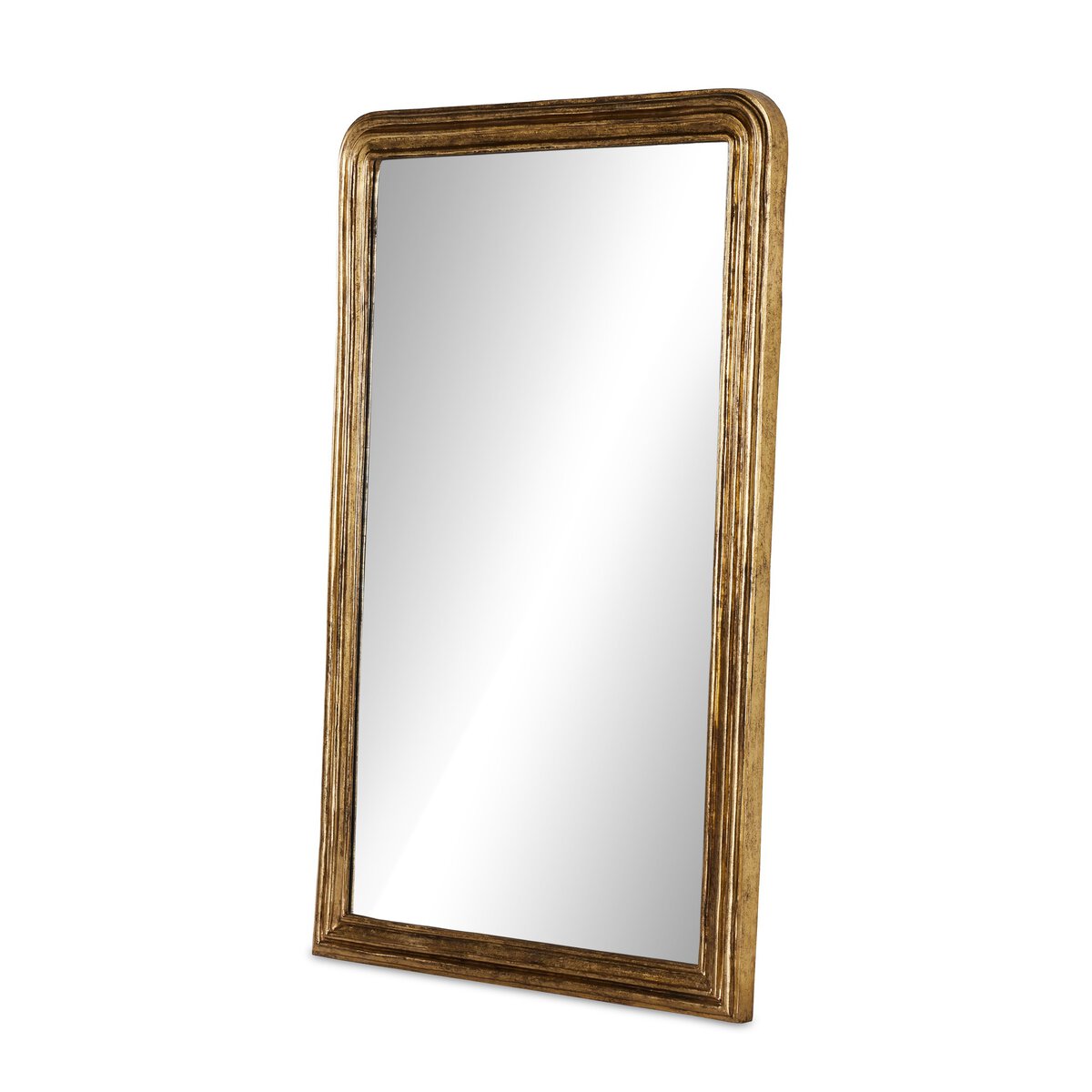 Vintage Louis Floor Mirror - Antiqued Gold Leaf