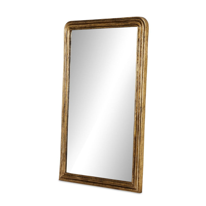Vintage Louis Floor Mirror - Antiqued Gold Leaf