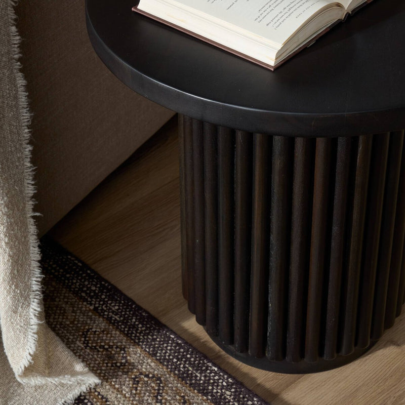 Rutherford End Table - Dark Reclaimed