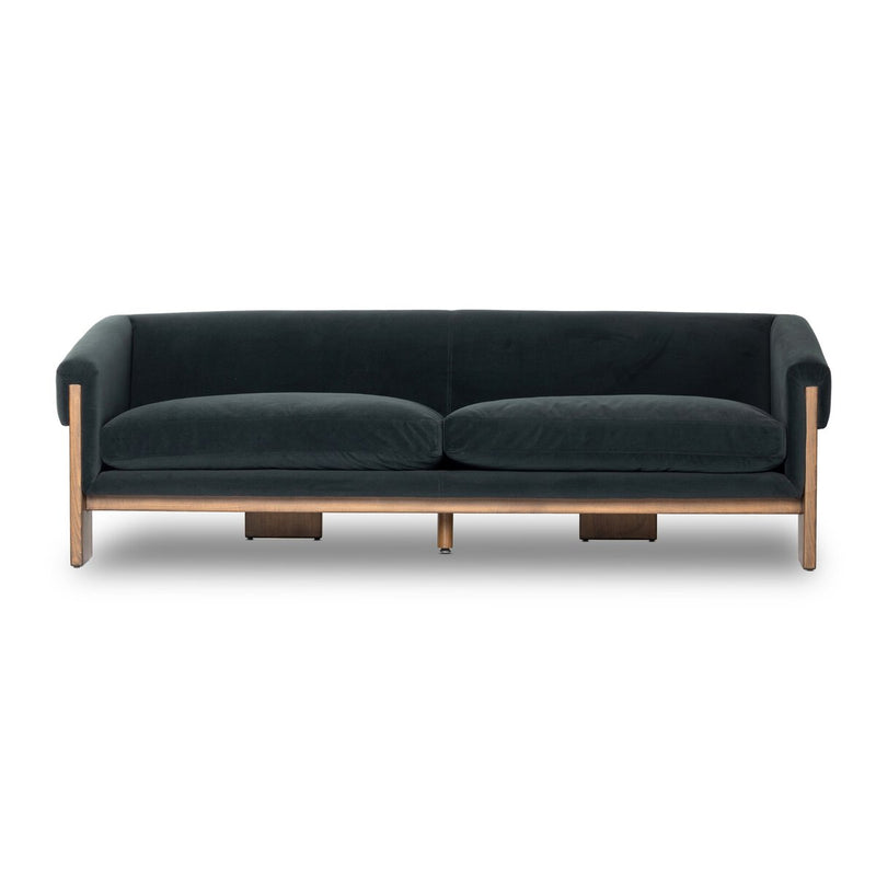Cairo Sofa - Modern Velvet Smoke
