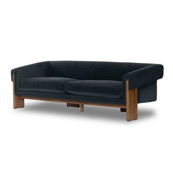Cairo Sofa - Modern Velvet Smoke