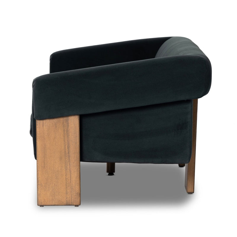 Cairo Sofa - Modern Velvet Smoke