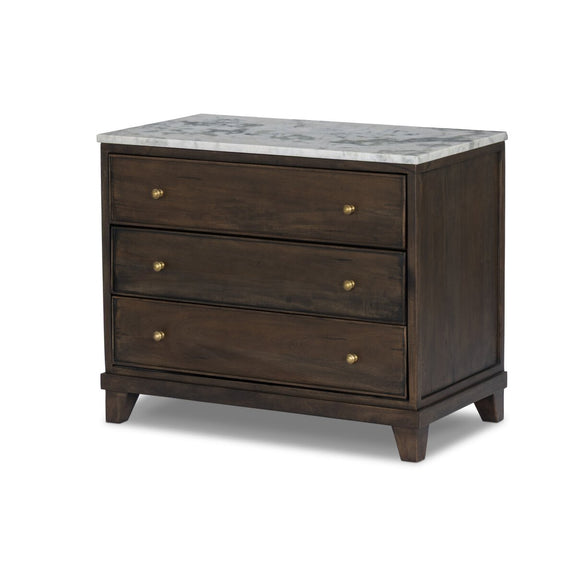 Odette Nightstand - Aged Belgium Bleach