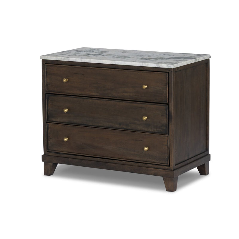 Odette Nightstand - Aged Belgium Bleach