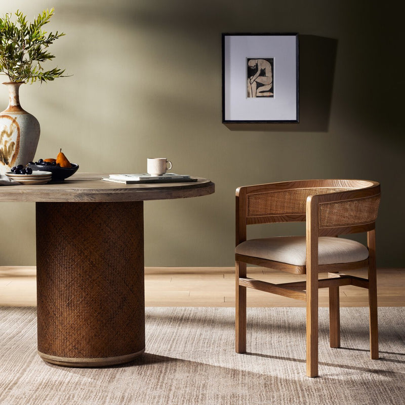 Cordoba Dining Armchair - Bergamo Parchment