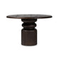 Kerrville Round Dining Table - Burnt Pine Veneer