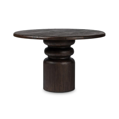 Kerrville Round Dining Table - Burnt Pine Veneer