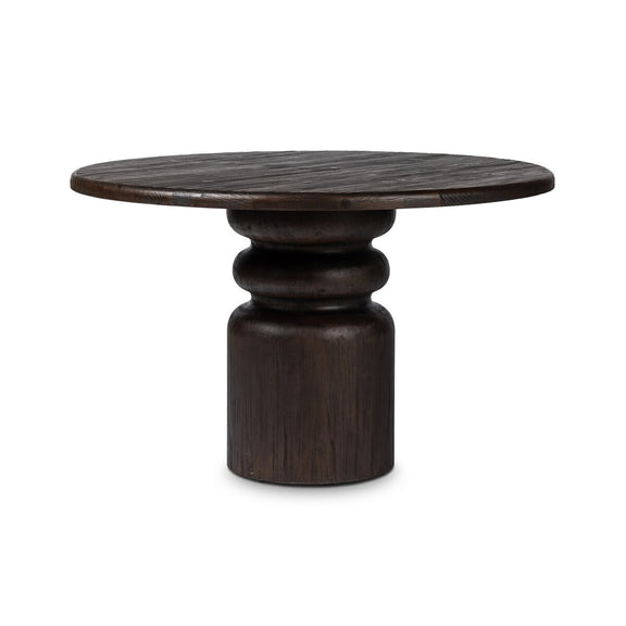 Kerrville Round Dining Table - Burnt Pine Veneer