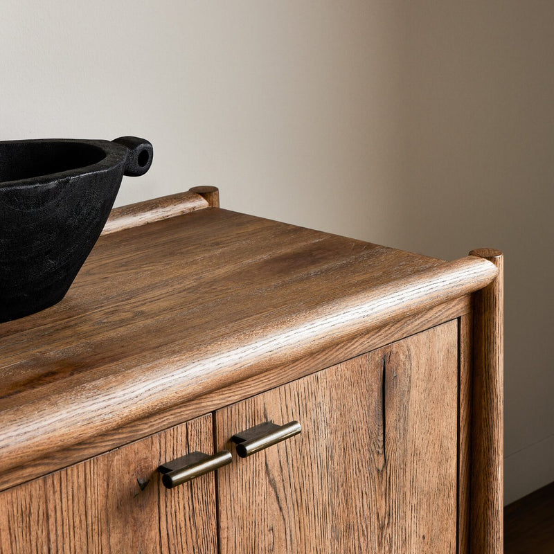 Glenview 6 Door Sideboard - Weathered Oak