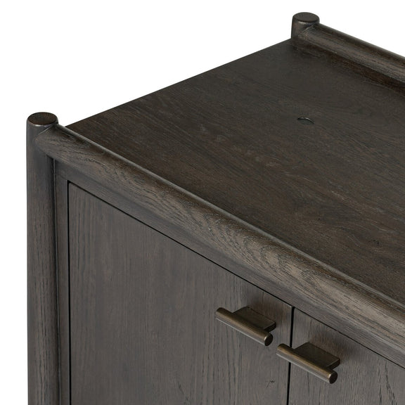 Glenview 6 Door Sideboard - Smoked Black Oak