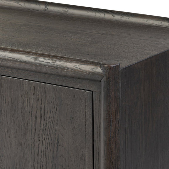 Glenview 6 Door Sideboard - Smoked Black Oak