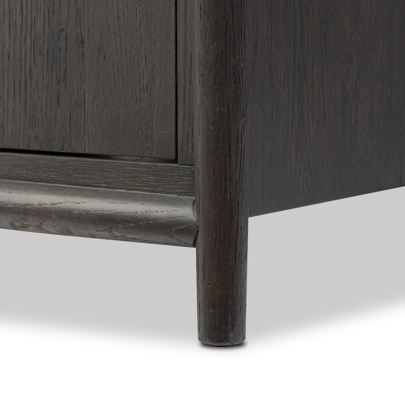 Glenview 6 Door Sideboard - Smoked Black Oak